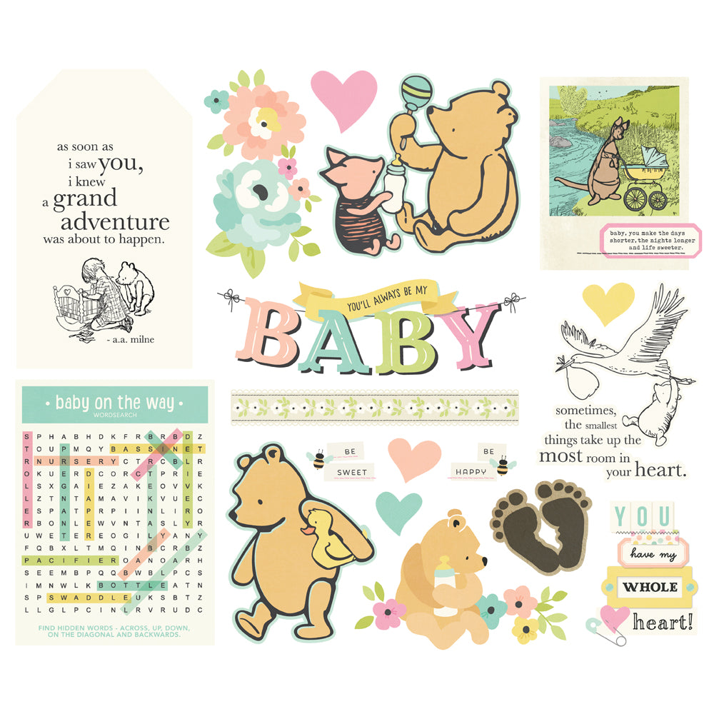Simple Stories Classic Pooh Baby Bits & Pieces - Big