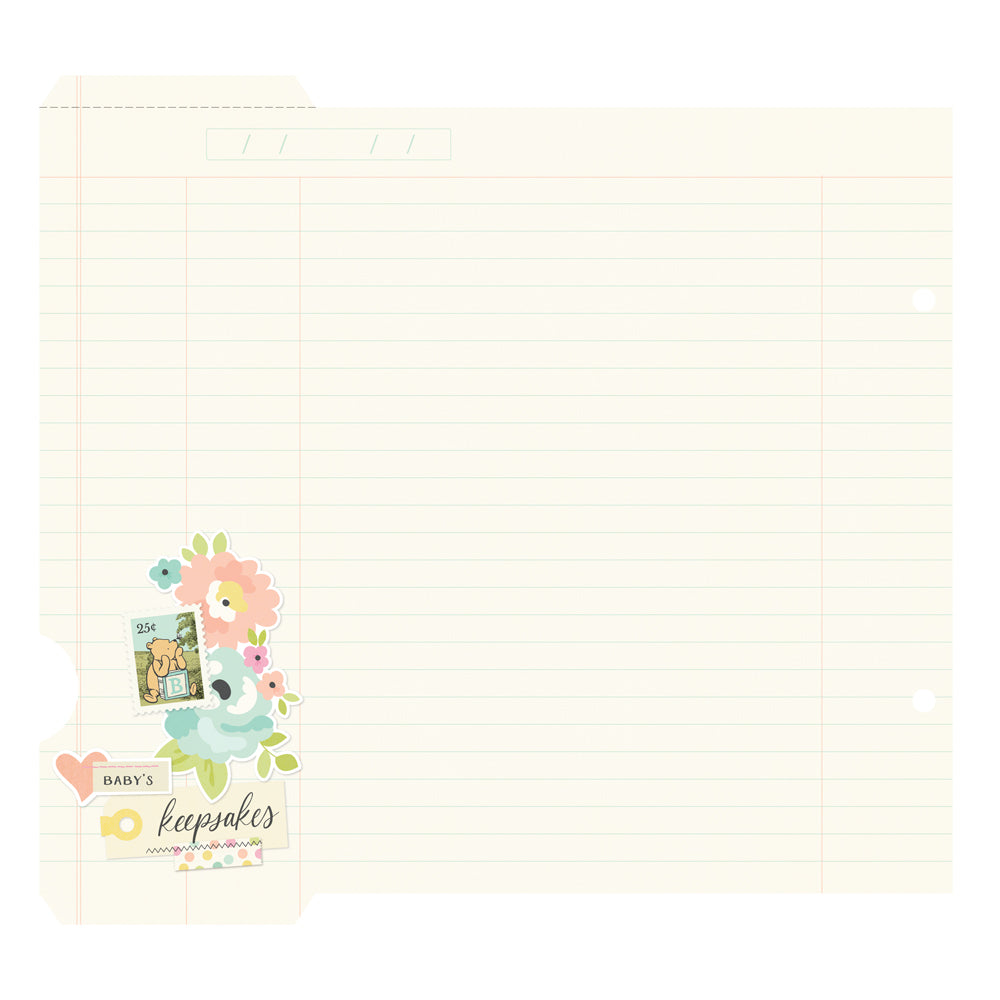 Classic Pooh Baby Binder Inserts 6"X8"