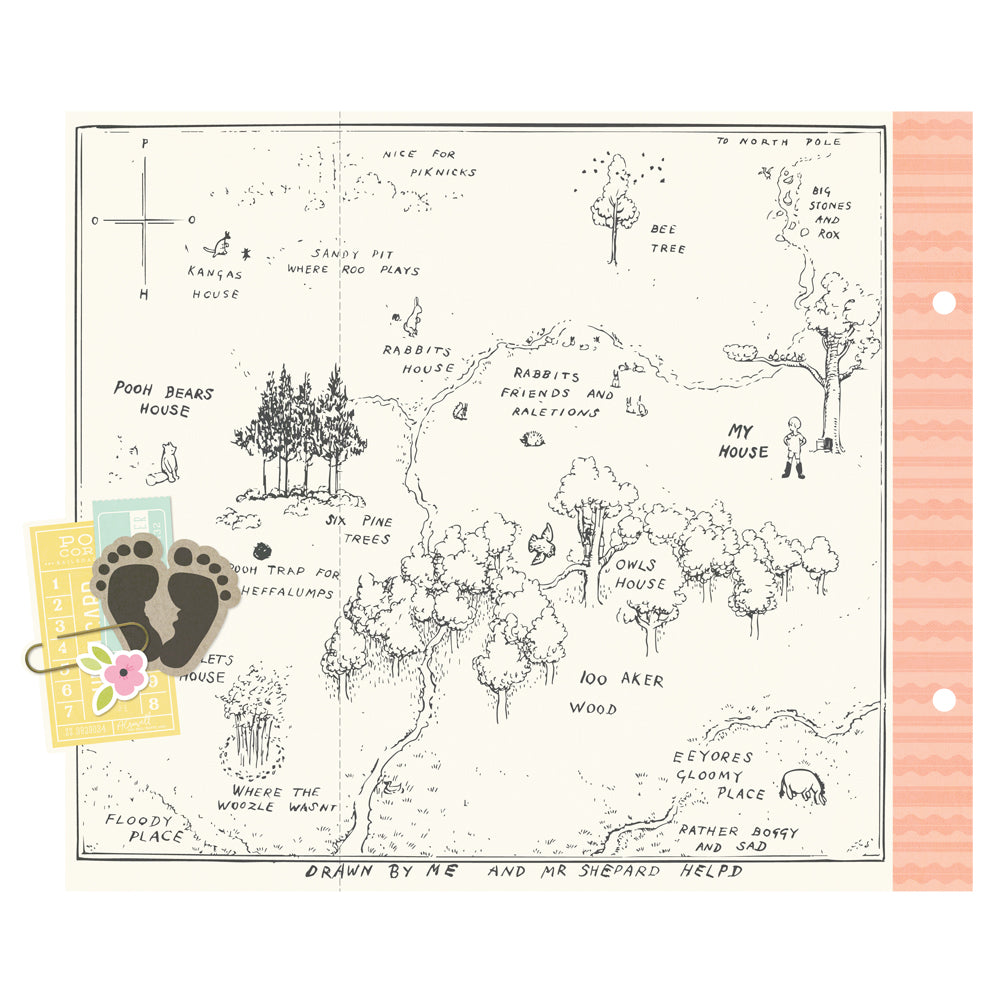 Classic Pooh Baby Binder Inserts 6"X8"