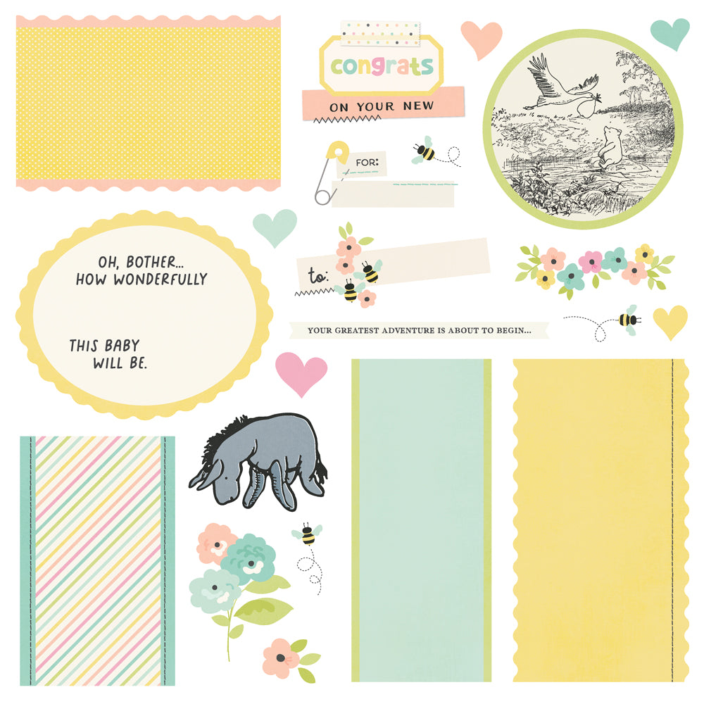 Simple Stories Classic Pooh Baby Simple Cards Card Kit