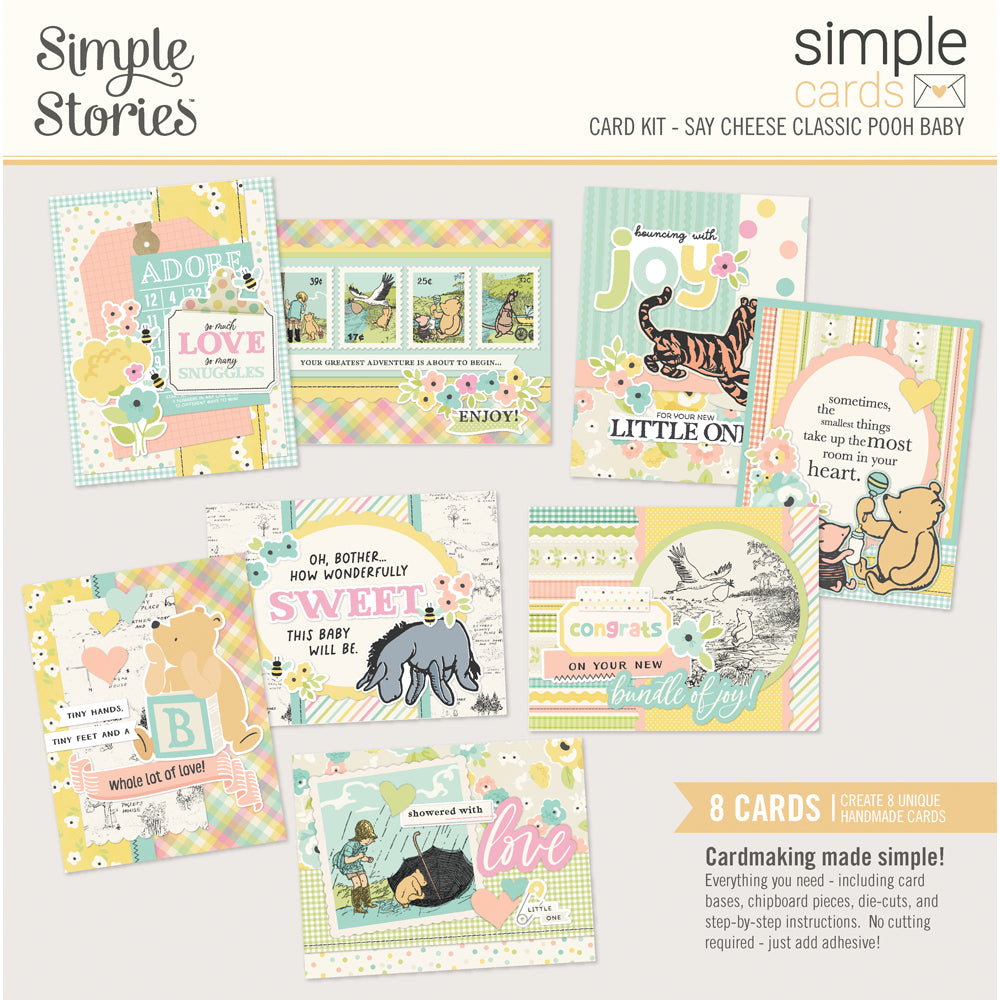 Simple Stories Classic Pooh Baby Simple Cards Card Kit