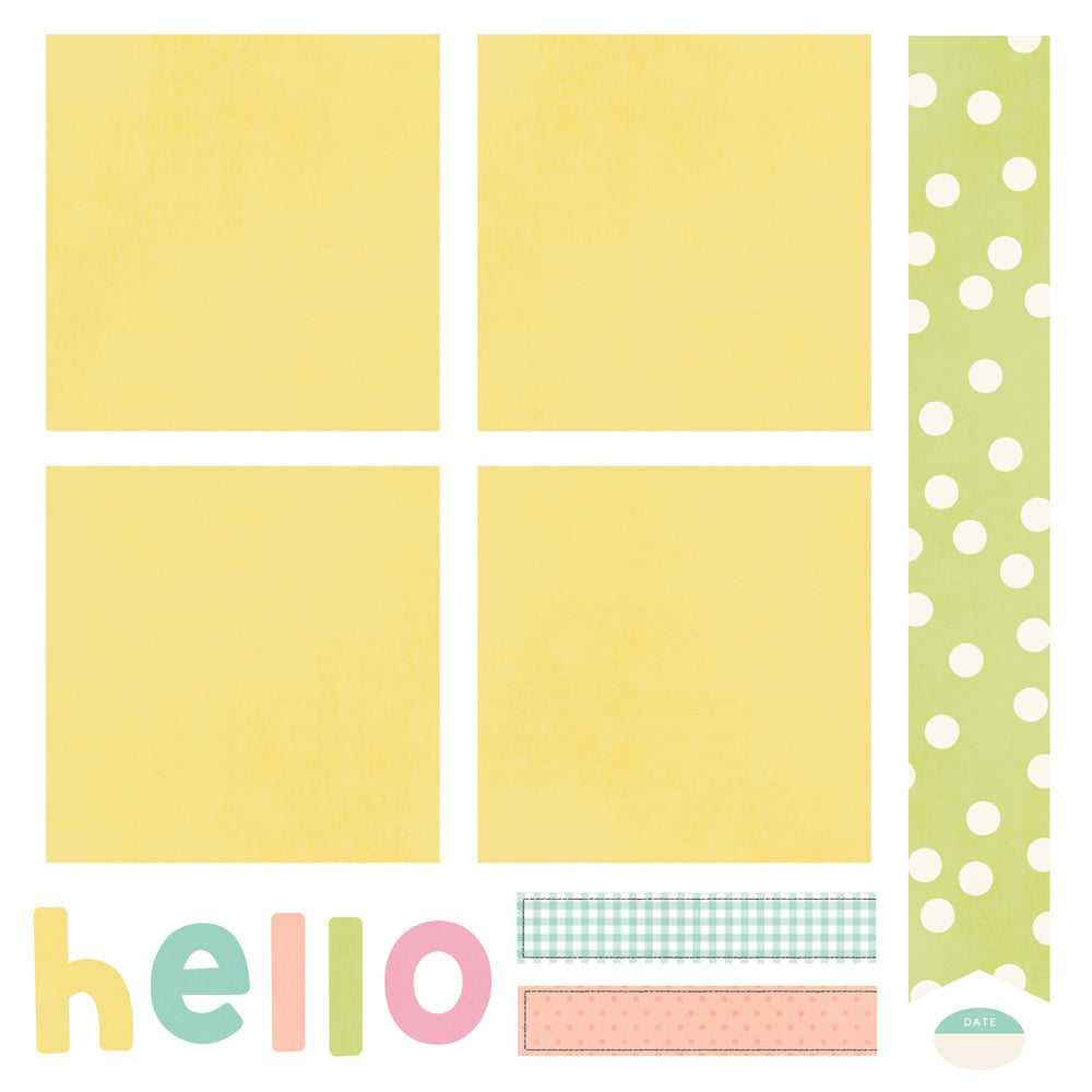 Simple Stories Classic Pooh Baby Simple Pages Page Kit