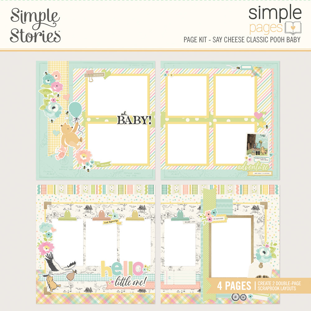 Simple Stories Classic Pooh Baby Simple Pages Page Kit