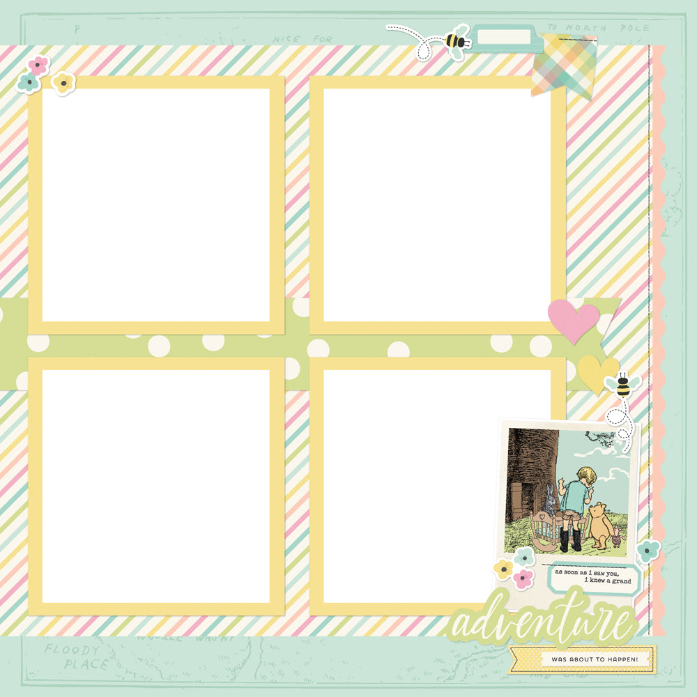 Simple Stories Classic Pooh Baby Simple Pages Page Kit