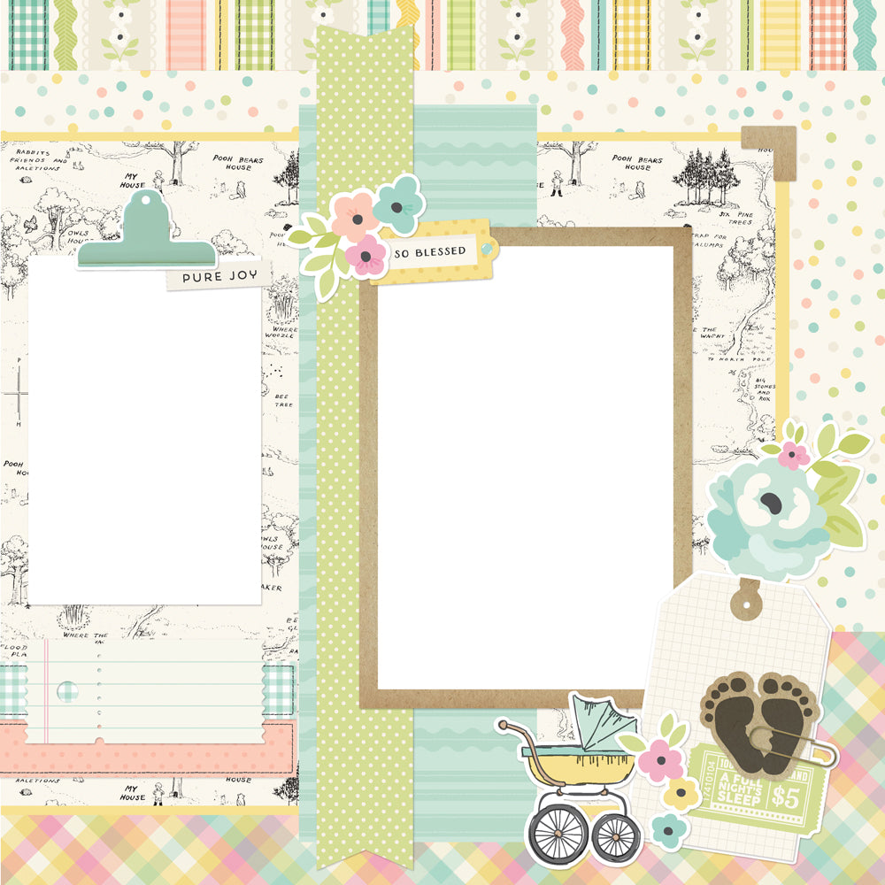 Simple Stories Classic Pooh Baby Simple Pages Page Kit