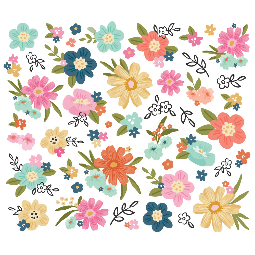 Simple Stories Take Note Bits & Pieces - Florals