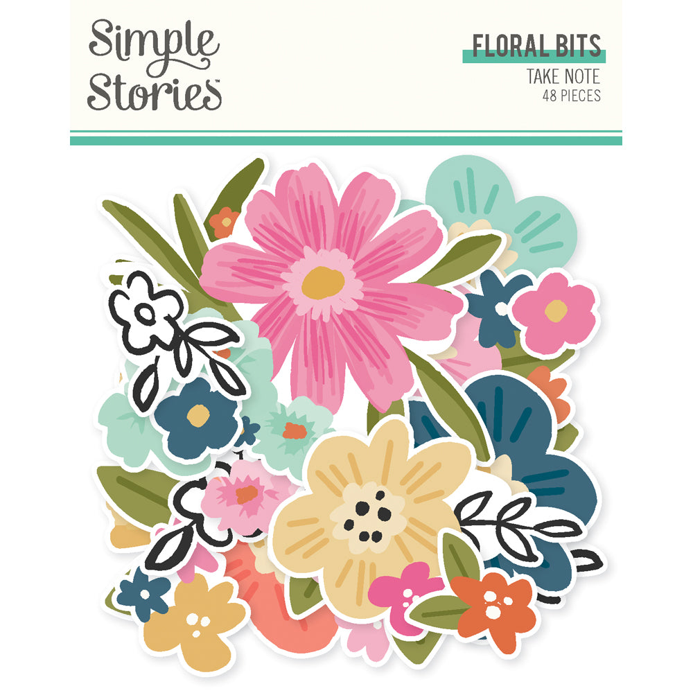 Simple Stories Take Note Bits & Pieces - Florals