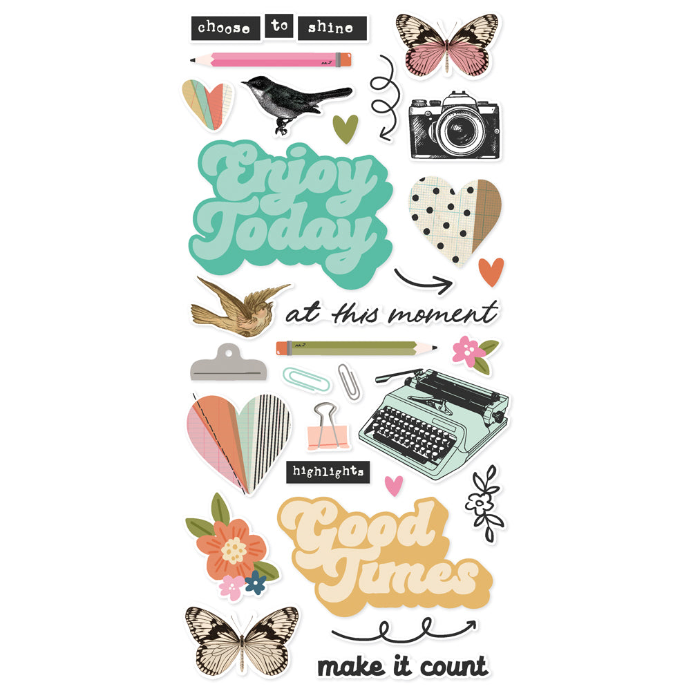 Simple Stories Take Note Foam Stickers