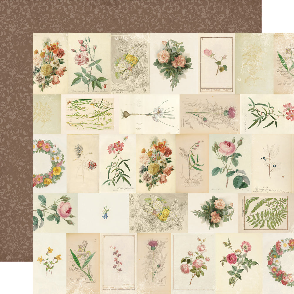 Simple Vintage Junk Drawer Collection Kit 12"x12"