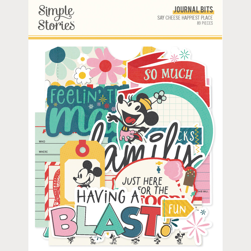 Say Cheese Happiest Place - Journal Bits & Pieces