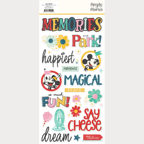 Say Cheese Happiest Place - Foam Stickers