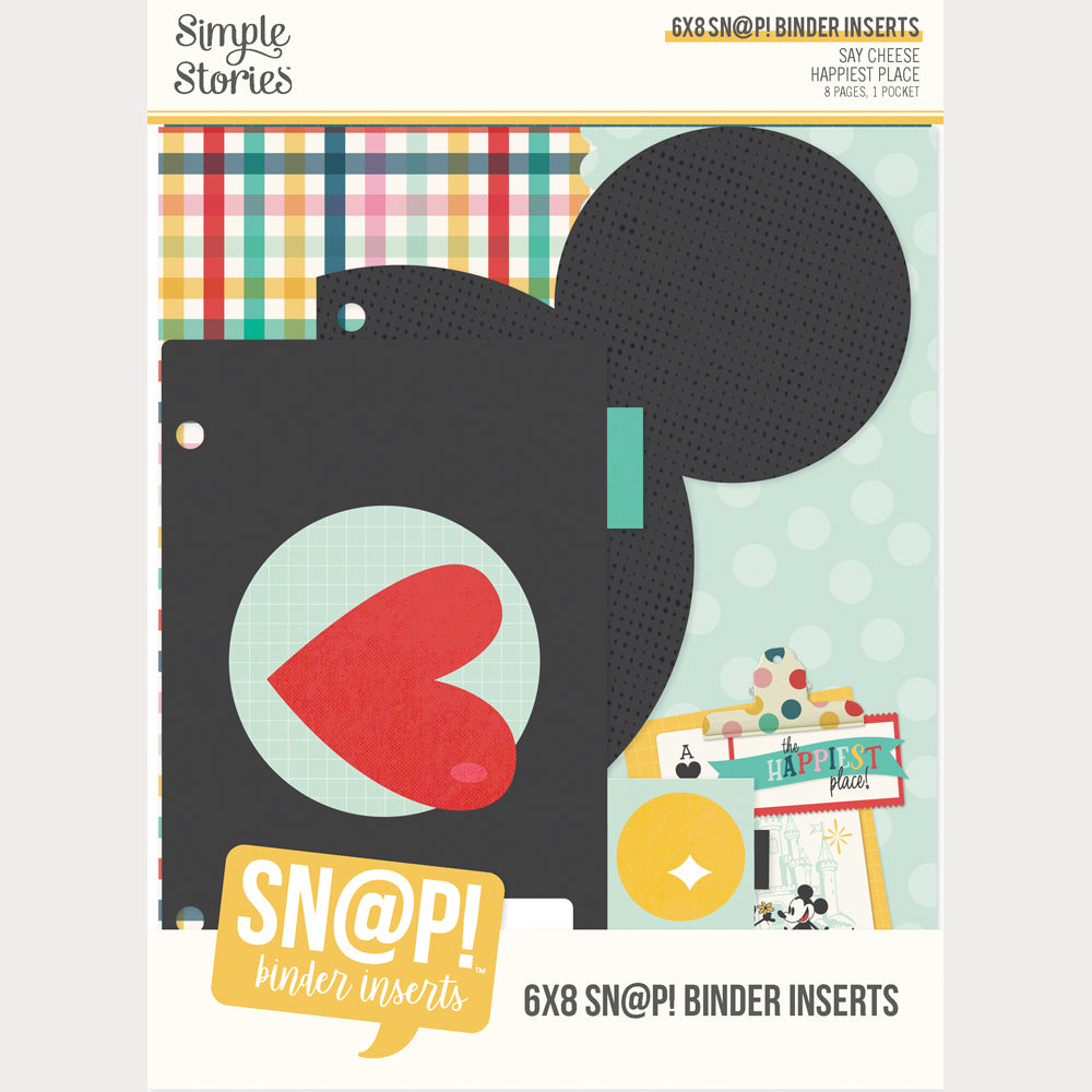 Say Cheese Happiest Place - 6x8 SN@P! Binder Inserts