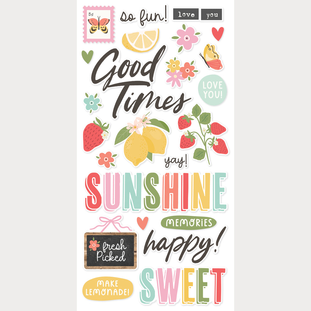 Pink Lemonade - Foam Stickers