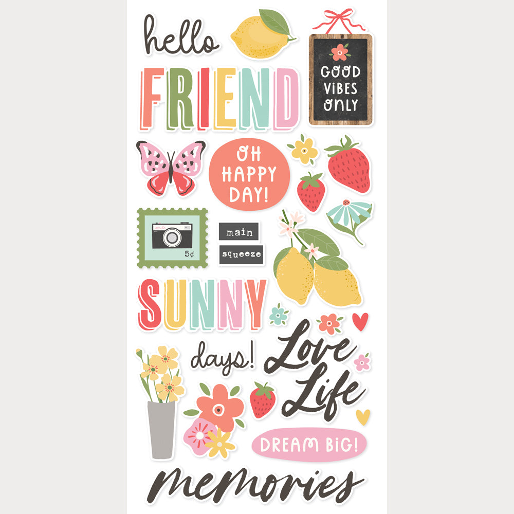 Pink Lemonade - Foam Stickers