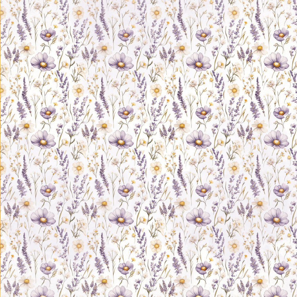 Simple Vintage Lavender Fields -  Life Is Sweet