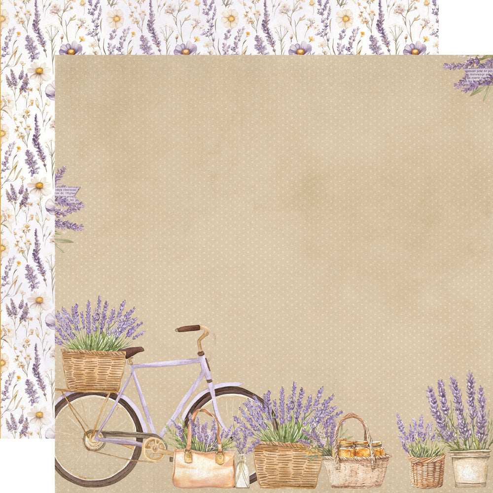 Simple Vintage Lavender Fields -  Life Is Sweet