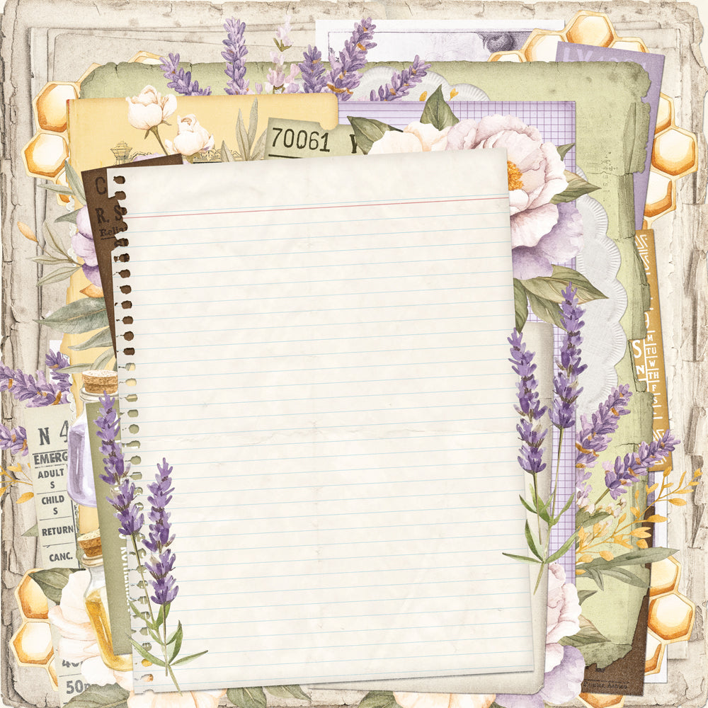 Simple Vintage Lavender Fields -  Lavender Skies