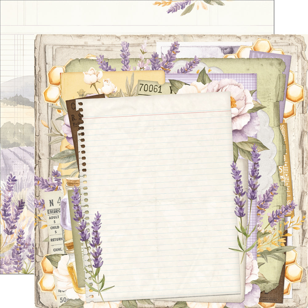 Simple Vintage Lavender Fields -  Lavender Skies