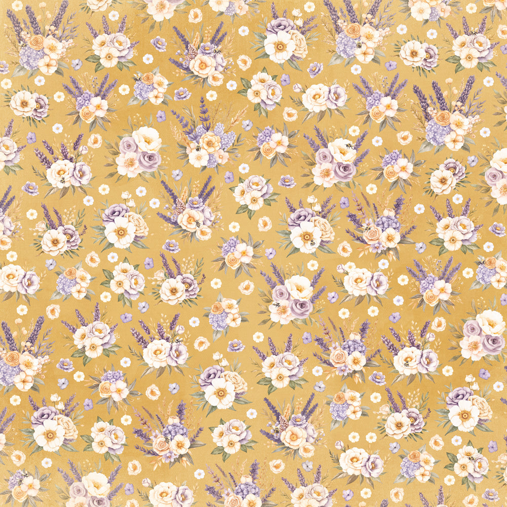 Simple Vintage Lavender Fields -  Stay Golden