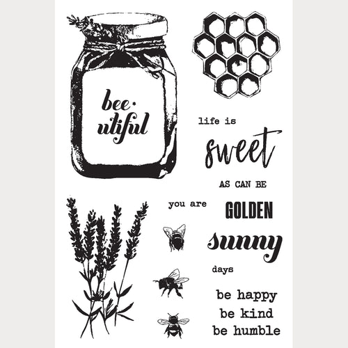 Simple Vintage Lavender Fields - Stamps