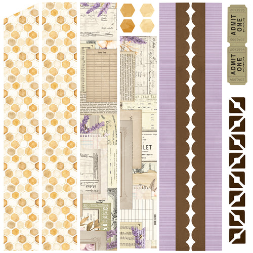 Simple Vintage Lavender Fields - Simple Pages Page Kit
