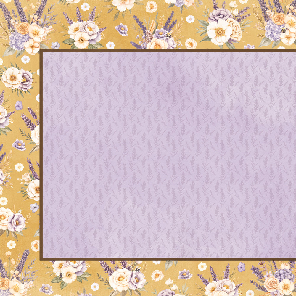 Simple Vintage Lavender Fields - Simple Pages Page Kit