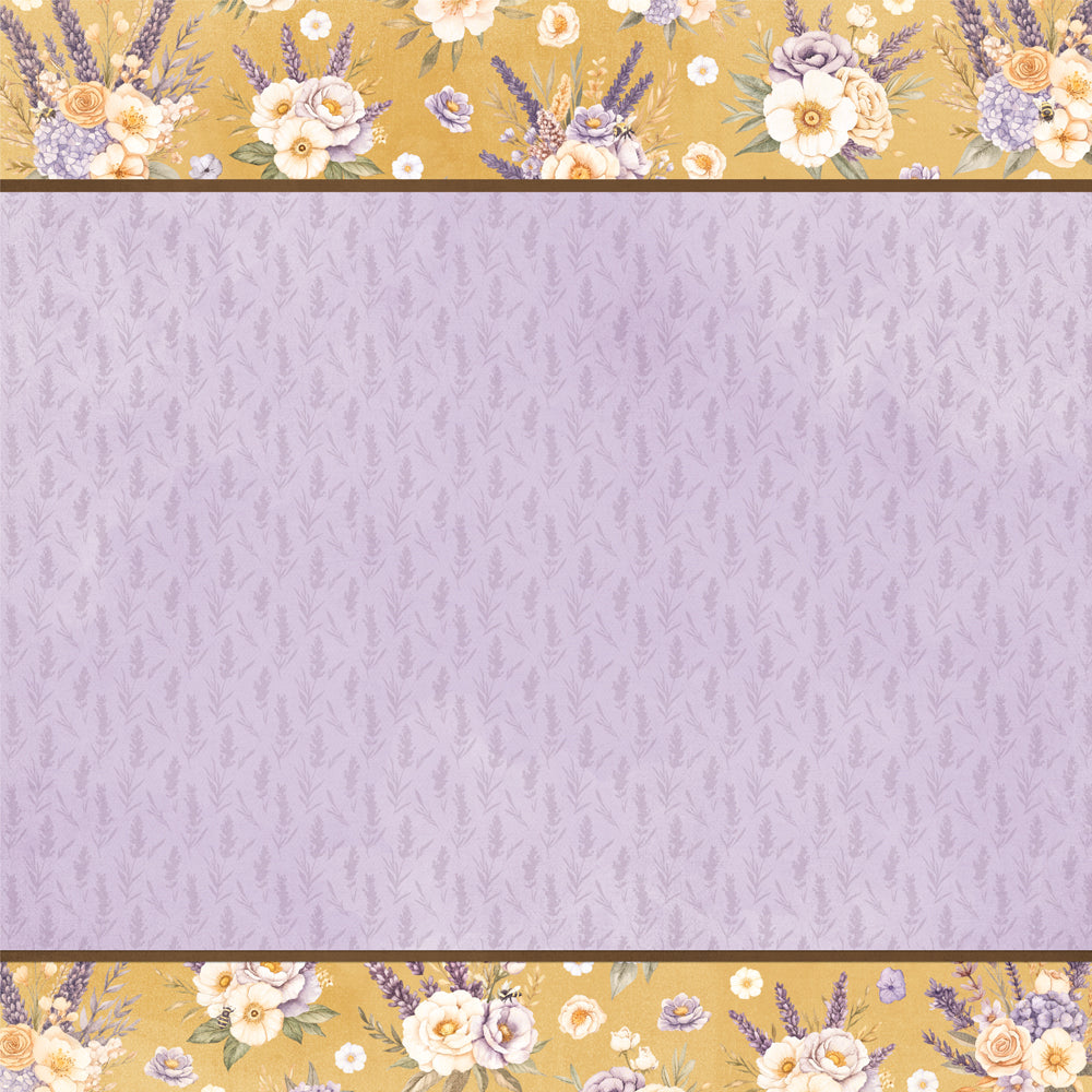 Simple Vintage Lavender Fields - Simple Pages Page Kit