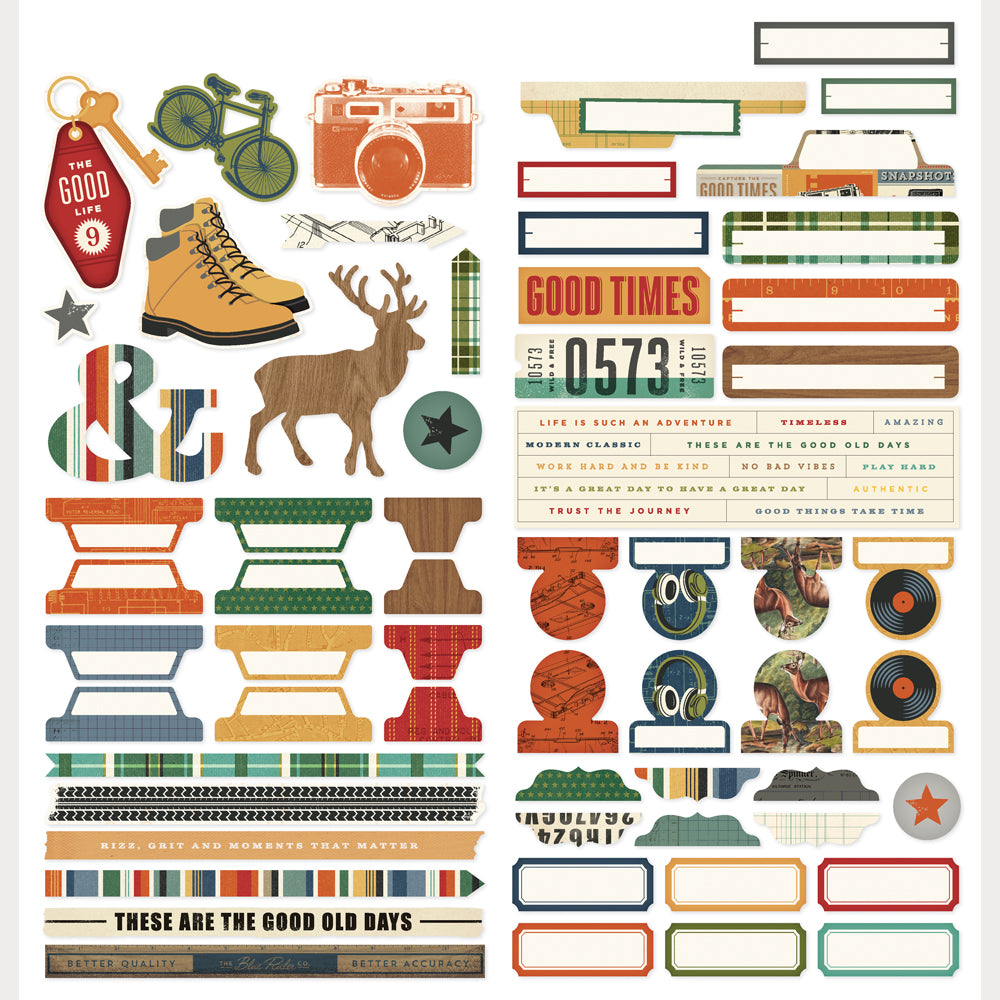 Rustic Legend - Cardstock Stickers Basics | Simple Stories Scrapbooking ...