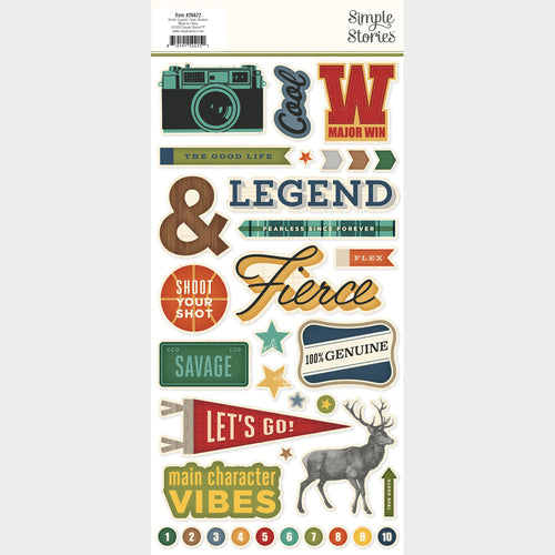 Rustic Legend - Foam Stickers