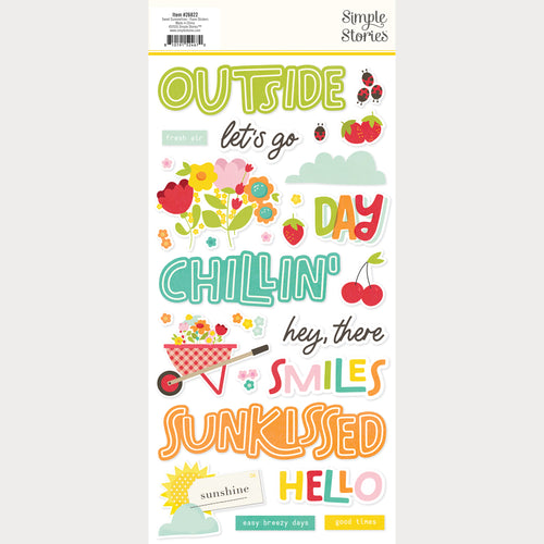 Sweet Summertime - Foam Stickers