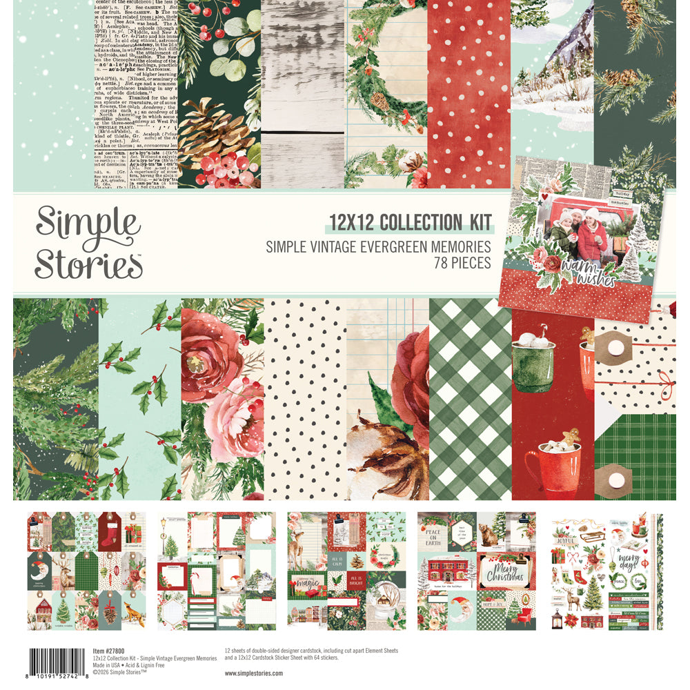 Simple Vintage Evergreen Memories - Collection Kit