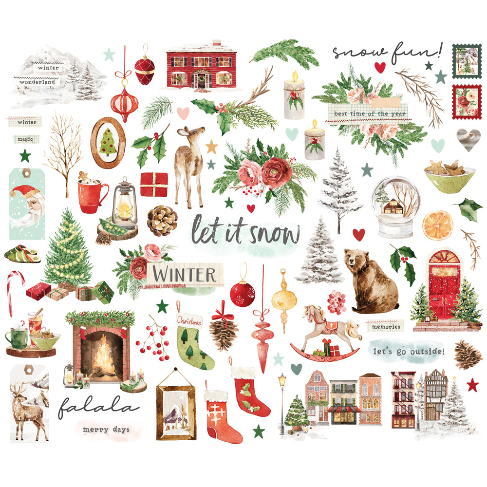 Simple Vintage Evergreen Memories - Bits & Pieces
