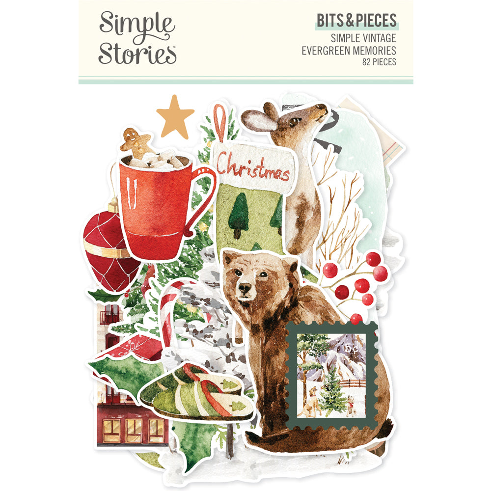 Simple Vintage Evergreen Memories - Bits & Pieces