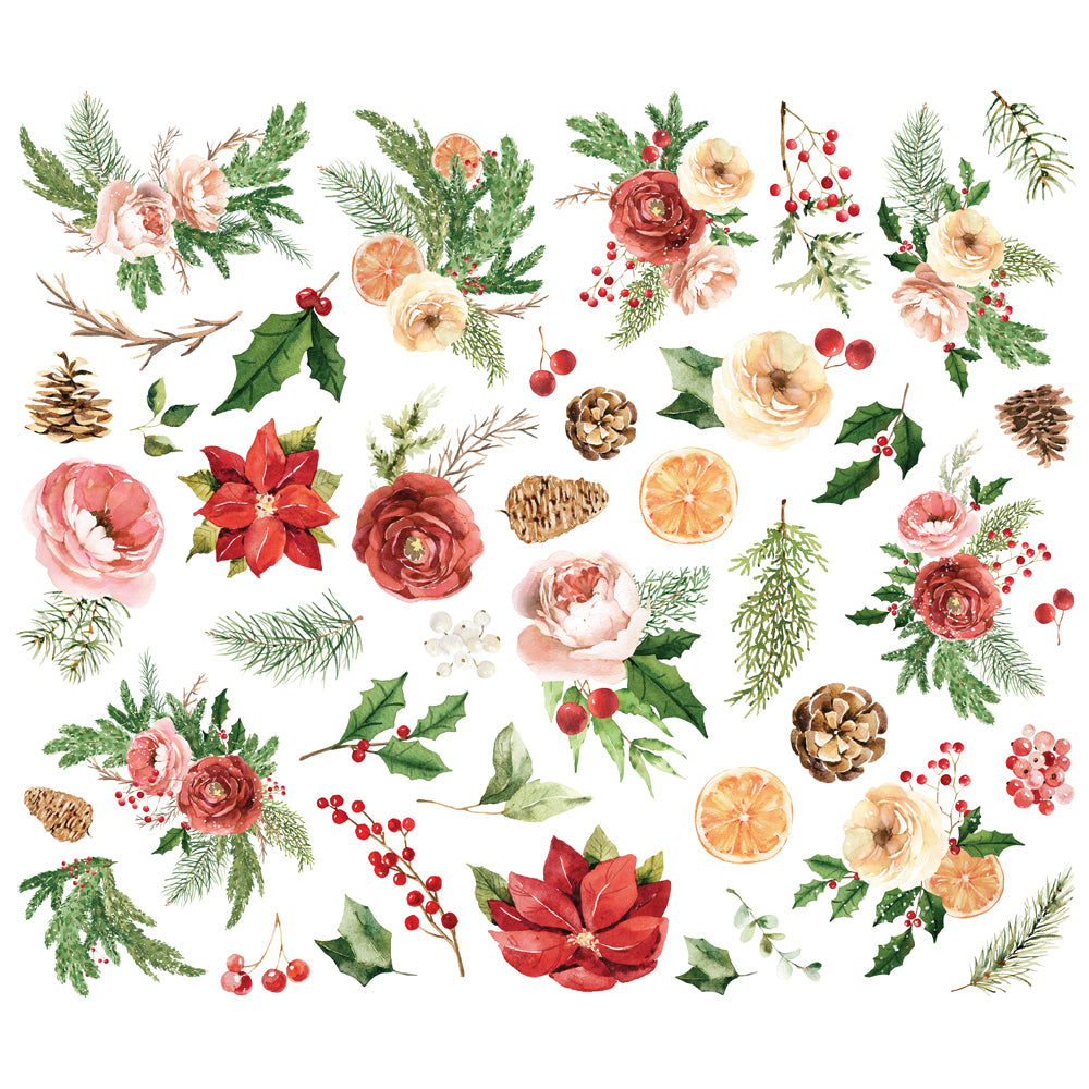 Simple Vintage Evergreen Memories - Floral Bits & Pieces