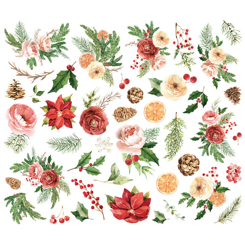 Simple Vintage Evergreen Memories - Floral Bits & Pieces
