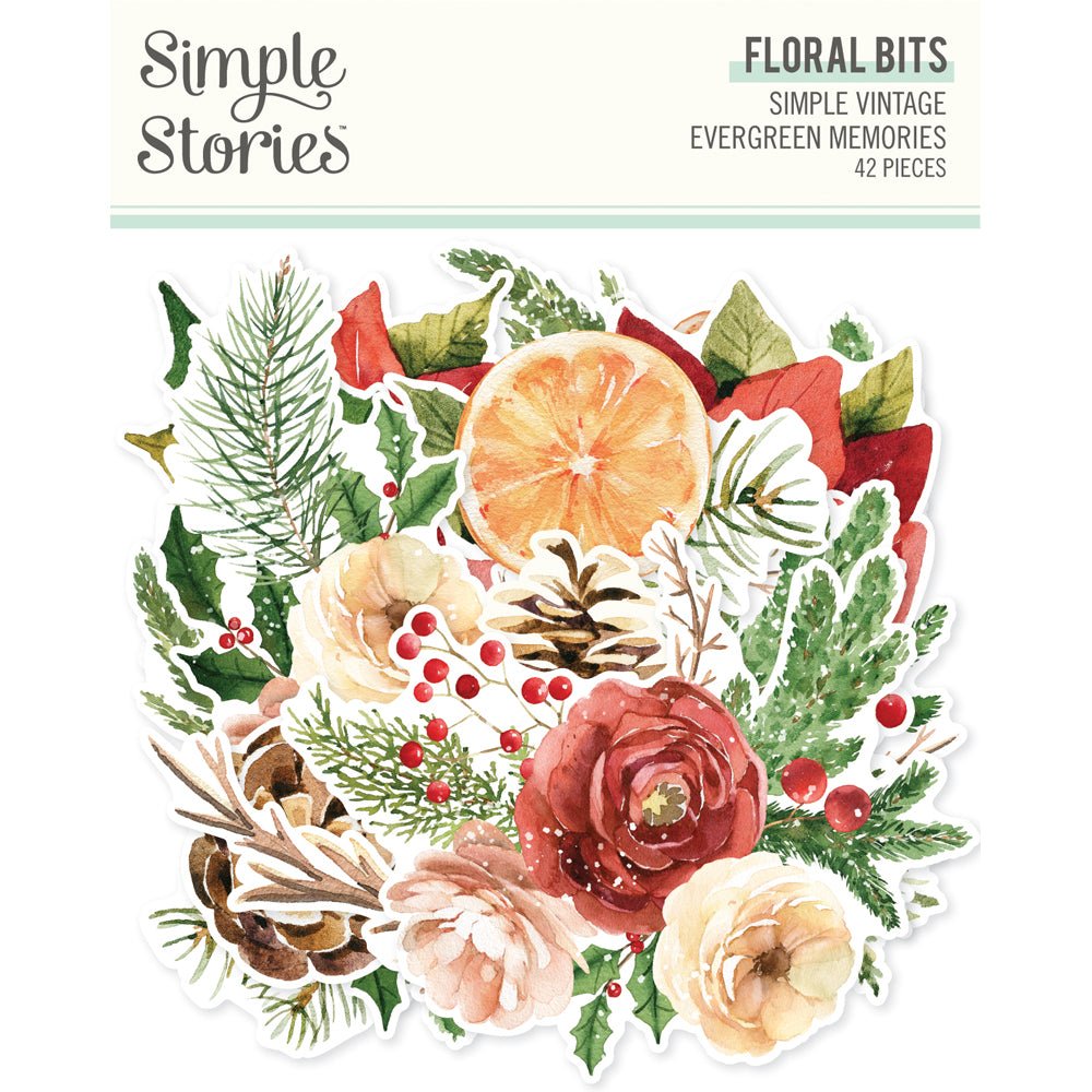 Simple Vintage Evergreen Memories - Floral Bits & Pieces
