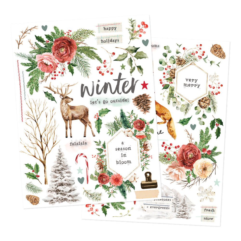 Simple Vintage Evergreen Memories - Rub Ons