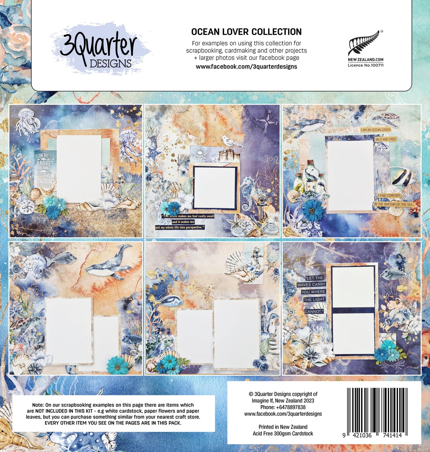 3Quarters Designs Ocean Lover Collection kit