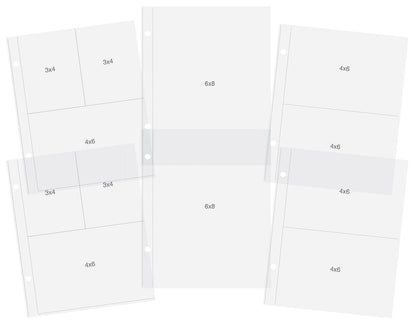 Simple Stories Sn@p! Pocket Pages For 6"X8" Binders 12/Pkg-Variety Pack