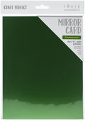 Satin Mirror Cardstock 8.5"x11" -Flourishing Green