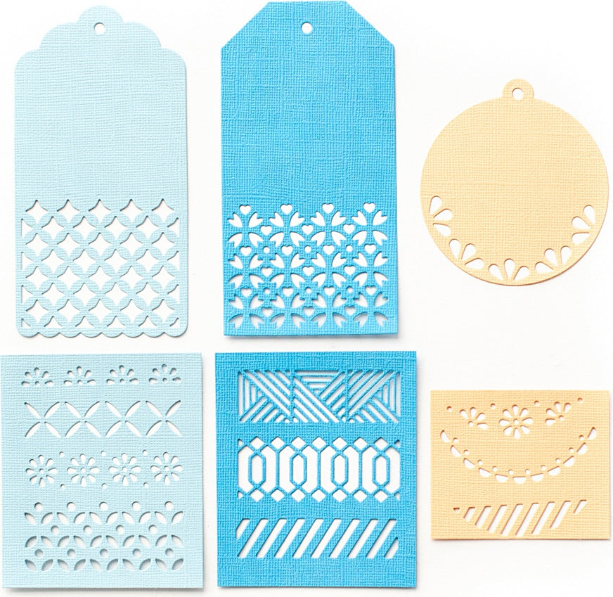 Pinkfresh Studio Essentials Die Set-Classic Tags With Fillable Elements