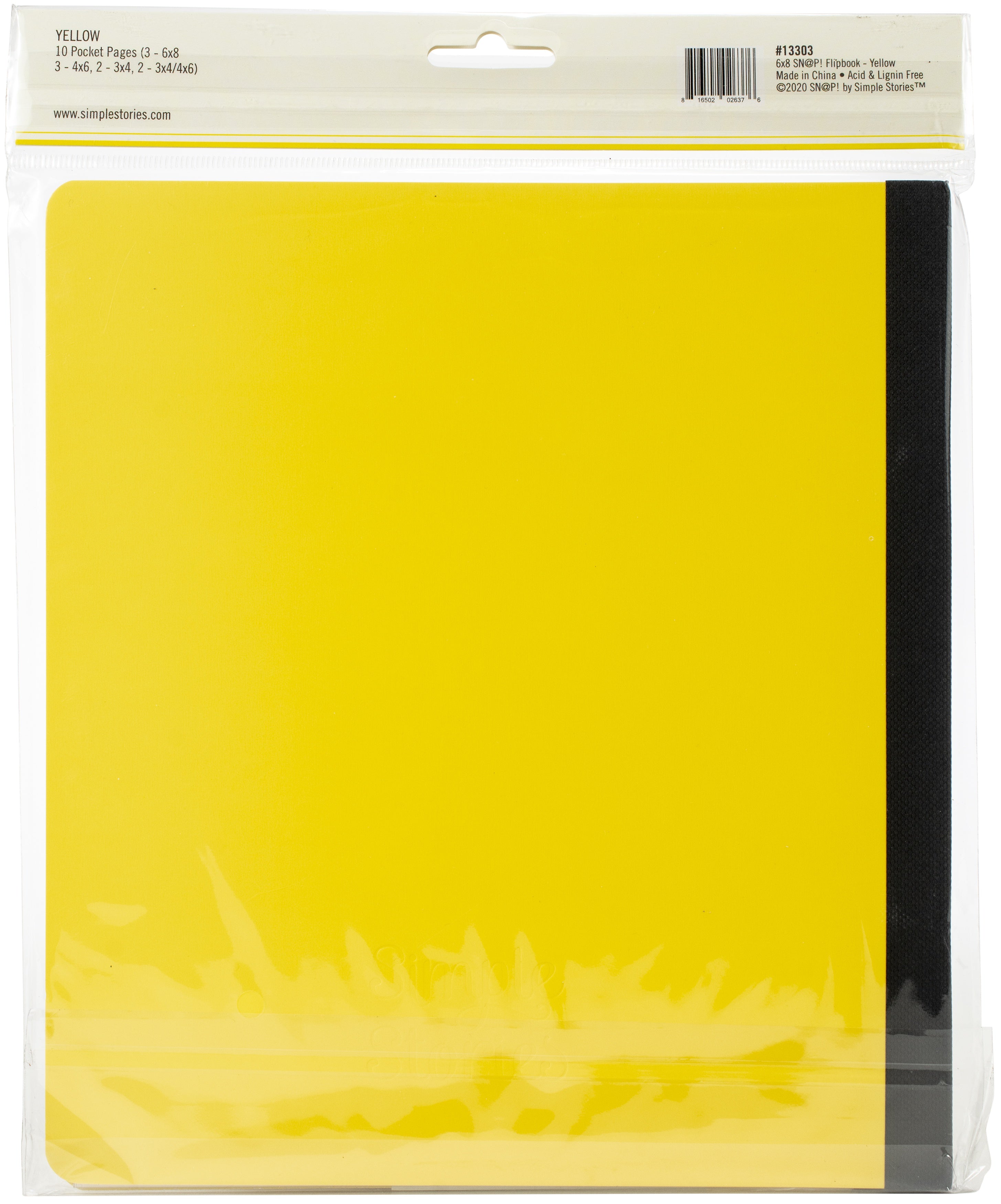 Simple Stories Sn@p! Flipbook 6"x8" - Yellow