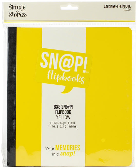 Simple Stories Sn@p! Flipbook 6x8 - Yellow