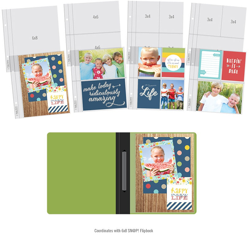Sn@p! Pocket Pages For 6"x8" Flipbooks - Multi Pack