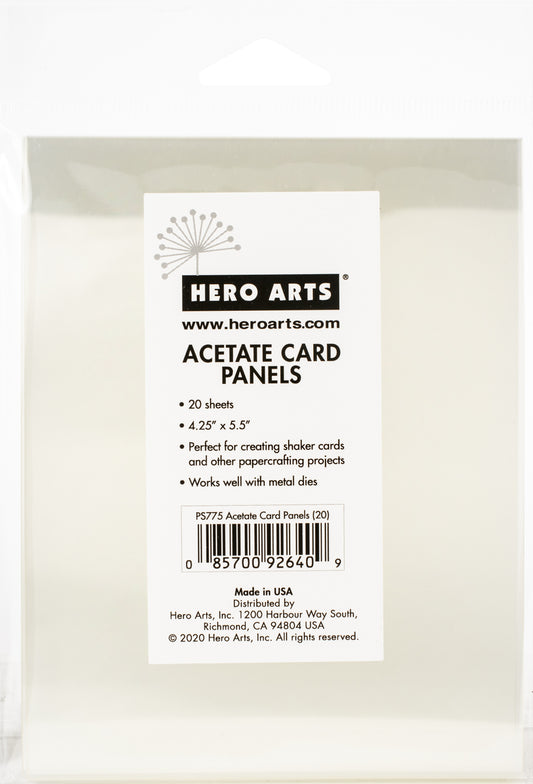 Hero Arts Acetete Card Panels 20/Pkg