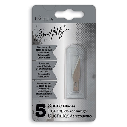 Tim Holtz Retractable Craft Knife Refill Blades 5/Pkg-For 3356E