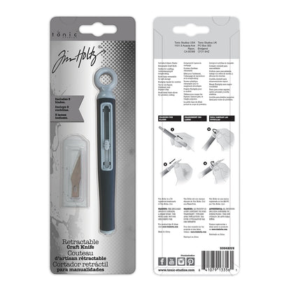 Tim Holtz Retractable Craft Knife-With 3 Blades