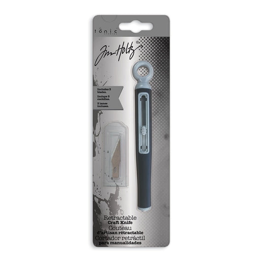 Tim Holtz Retractable Craft Knife-With 3 Blades