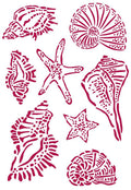 Romantic Stencil Sea Dream Shells