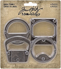 Tim Holtz Idea-Ology Metal Gauge Frames 2"X2"-4/Pkg